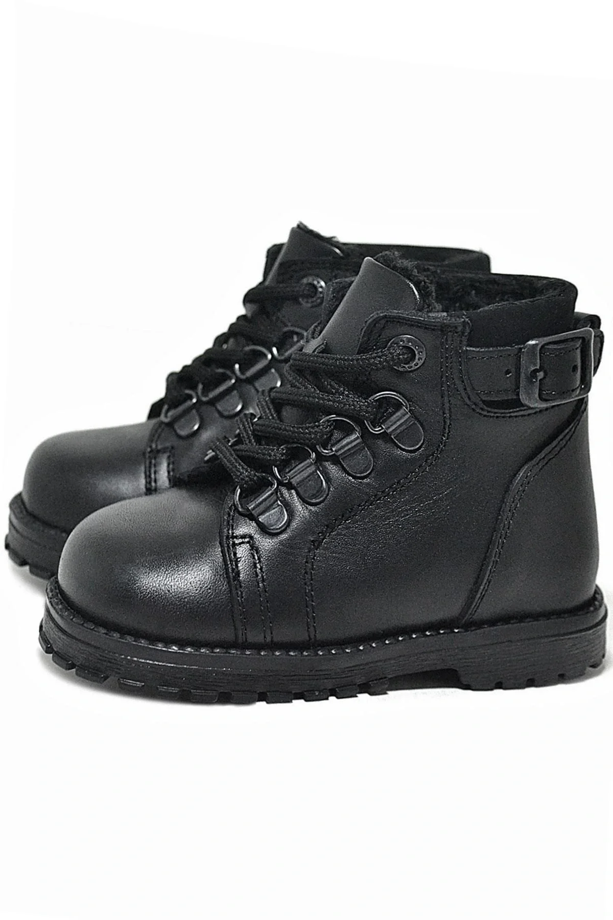 Rakerplus Griffon Hakiki Deri Siyah Fermuarlı Erkek Bebek Bot