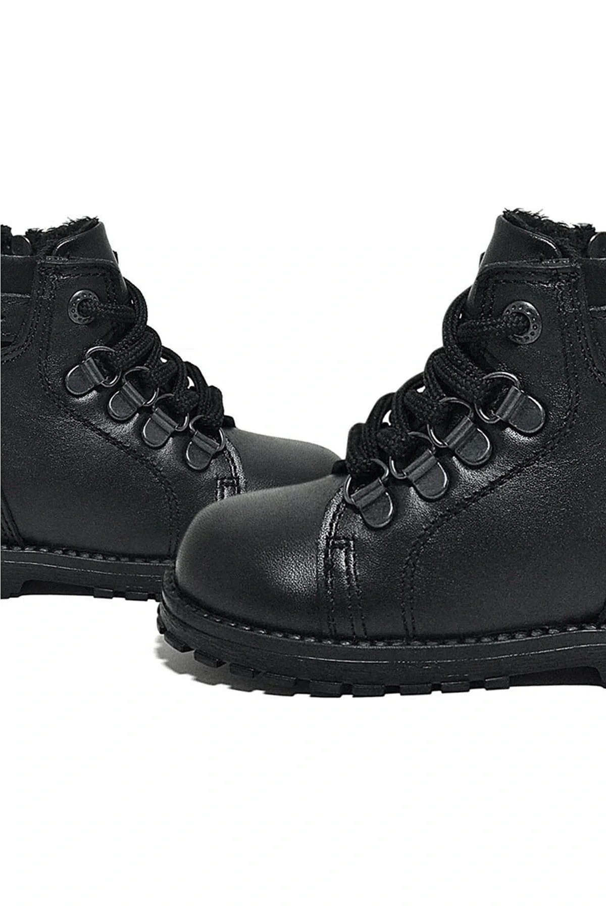 Rakerplus Griffon Hakiki Deri Siyah Fermuarlı Erkek Bebek Bot