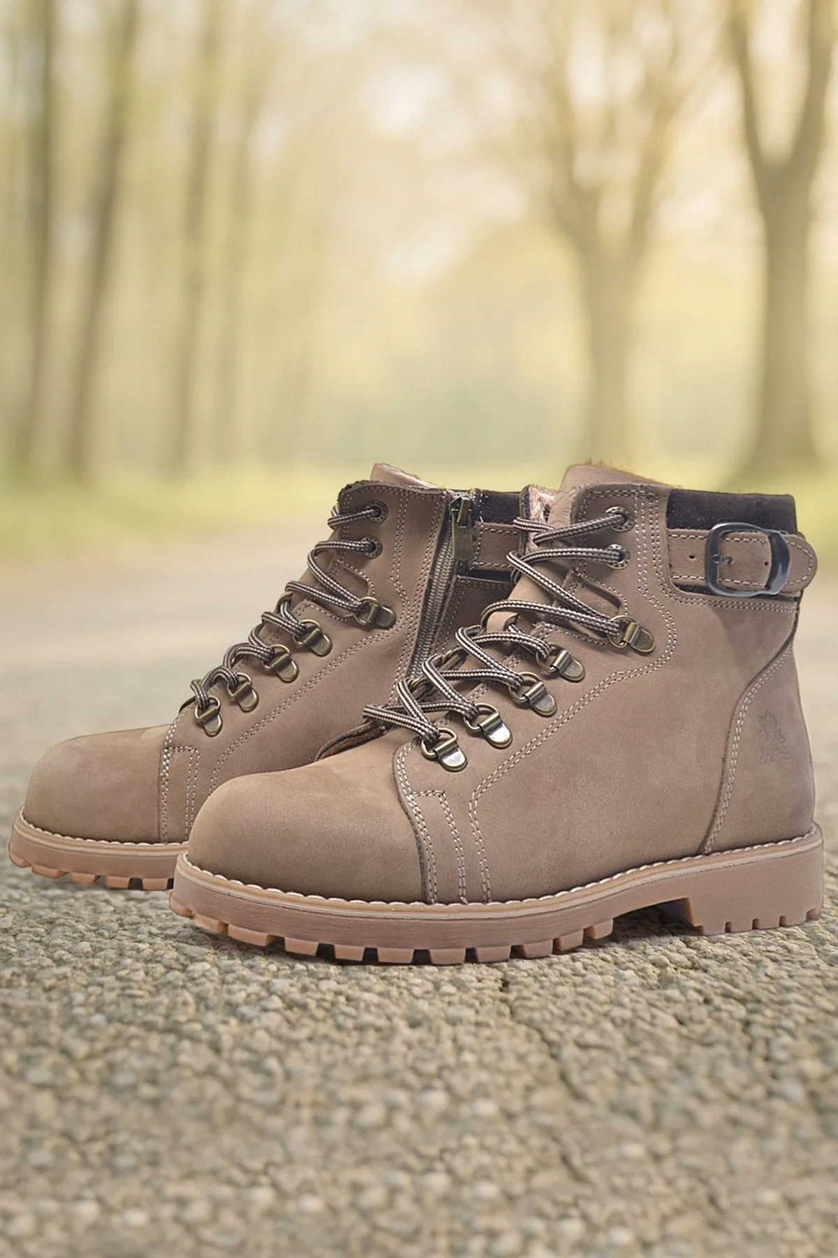 Rakerplus Griffon Hakiki Deri Vizon Fermuarlı Çocuk Bot