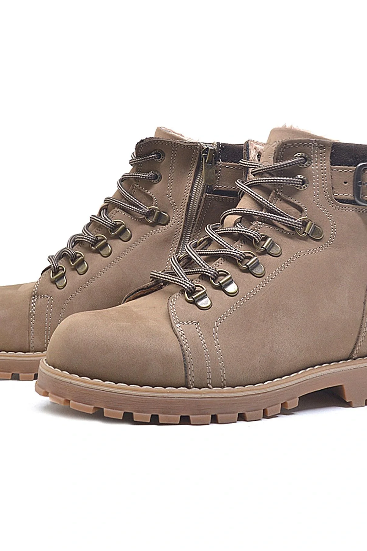 Rakerplus Griffon Hakiki Deri Vizon Fermuarlı Çocuk Bot