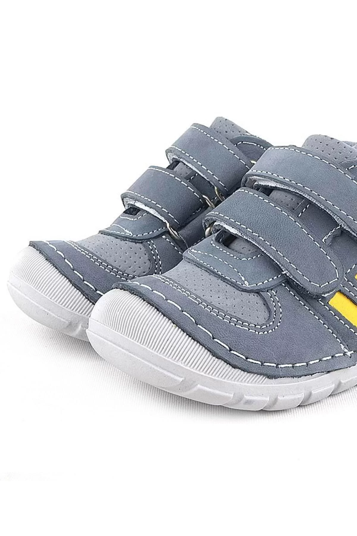 Rakerplus Grizzy Hakiki Deri Gri İlk Adım Unisex Bebek Ayakkabısı