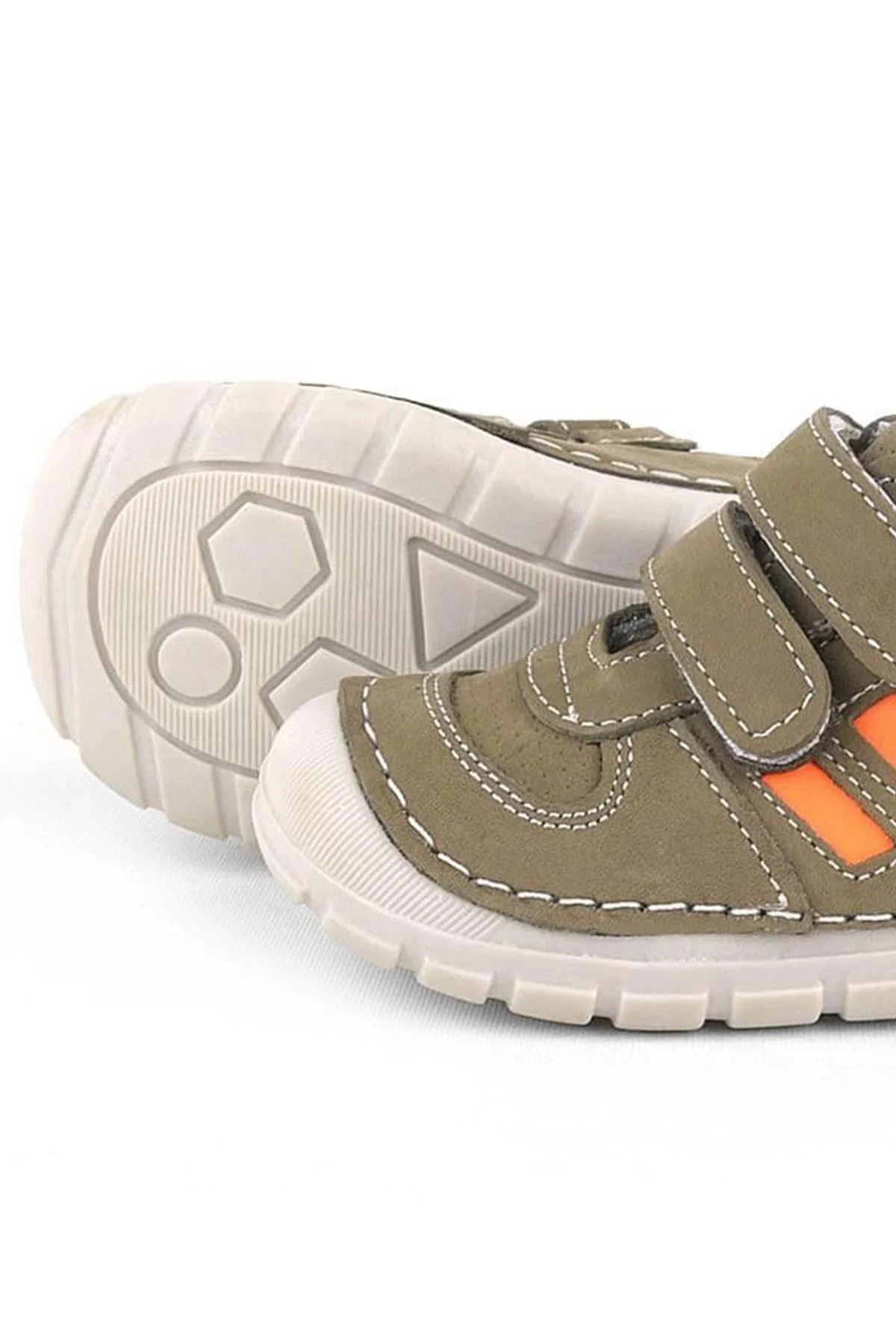 Rakerplus Grizzy Hakiki Deri Haki İlk Adım Unisex Bebek Ayakkabısı