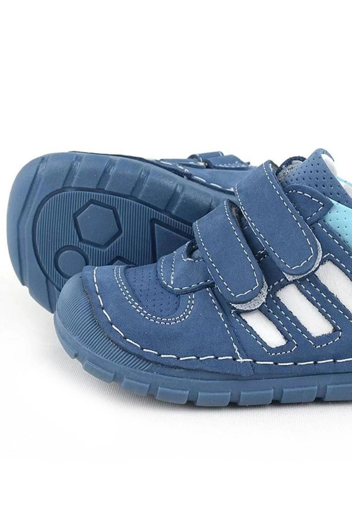 Rakerplus Grizzy Hakiki Deri Lacivert İlk Adım Erkek Bebek Ayakkabısı