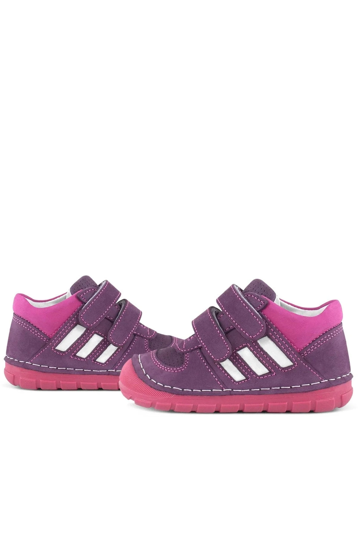 Rakerplus Grizzy Hakiki Deri Mor İlk Adım Kız Bebek Ayakkabısı