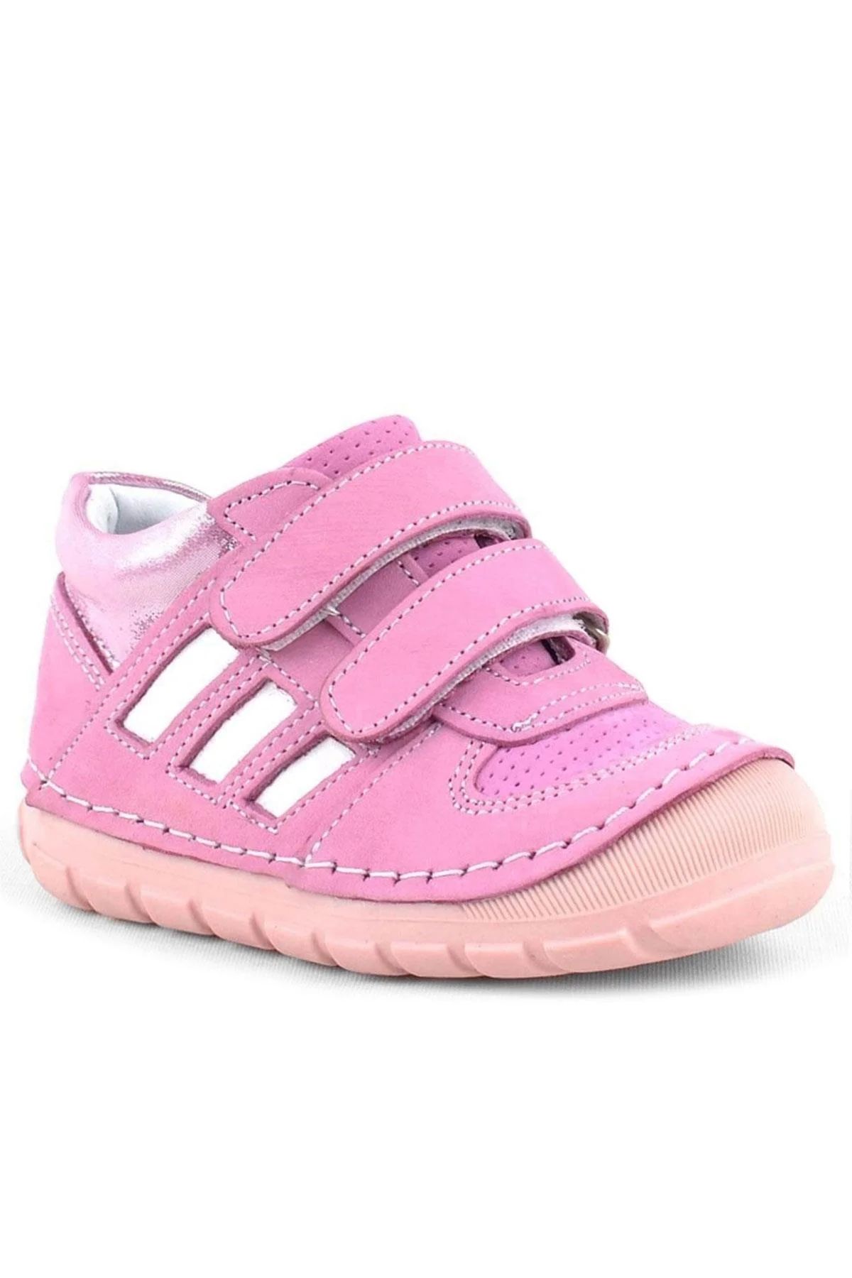 Rakerplus Grizzy Hakiki Deri Pembe İlk Adım Kız Bebek Ayakkabısı