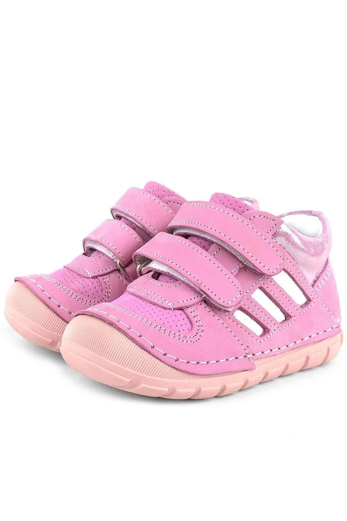 Rakerplus Grizzy Hakiki Deri Pembe İlk Adım Kız Bebek Ayakkabısı