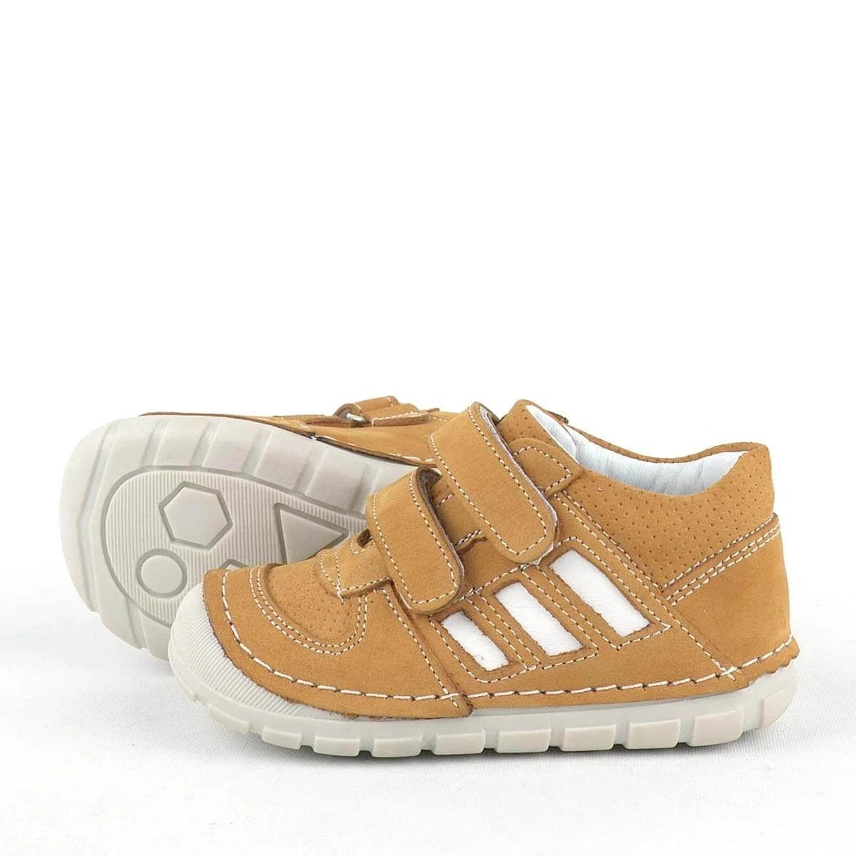 Rakerplus Grizzy Hakiki Deri Taba İlk Adım Unisex Bebek Ayakkabısı