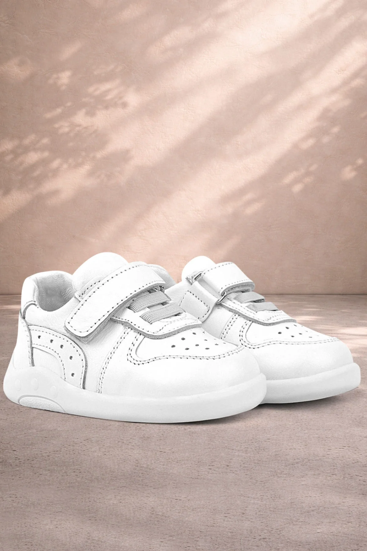 Rakerplus Hakiki Deri Beyaz Anatomik Bebek Spor Ayakkabı