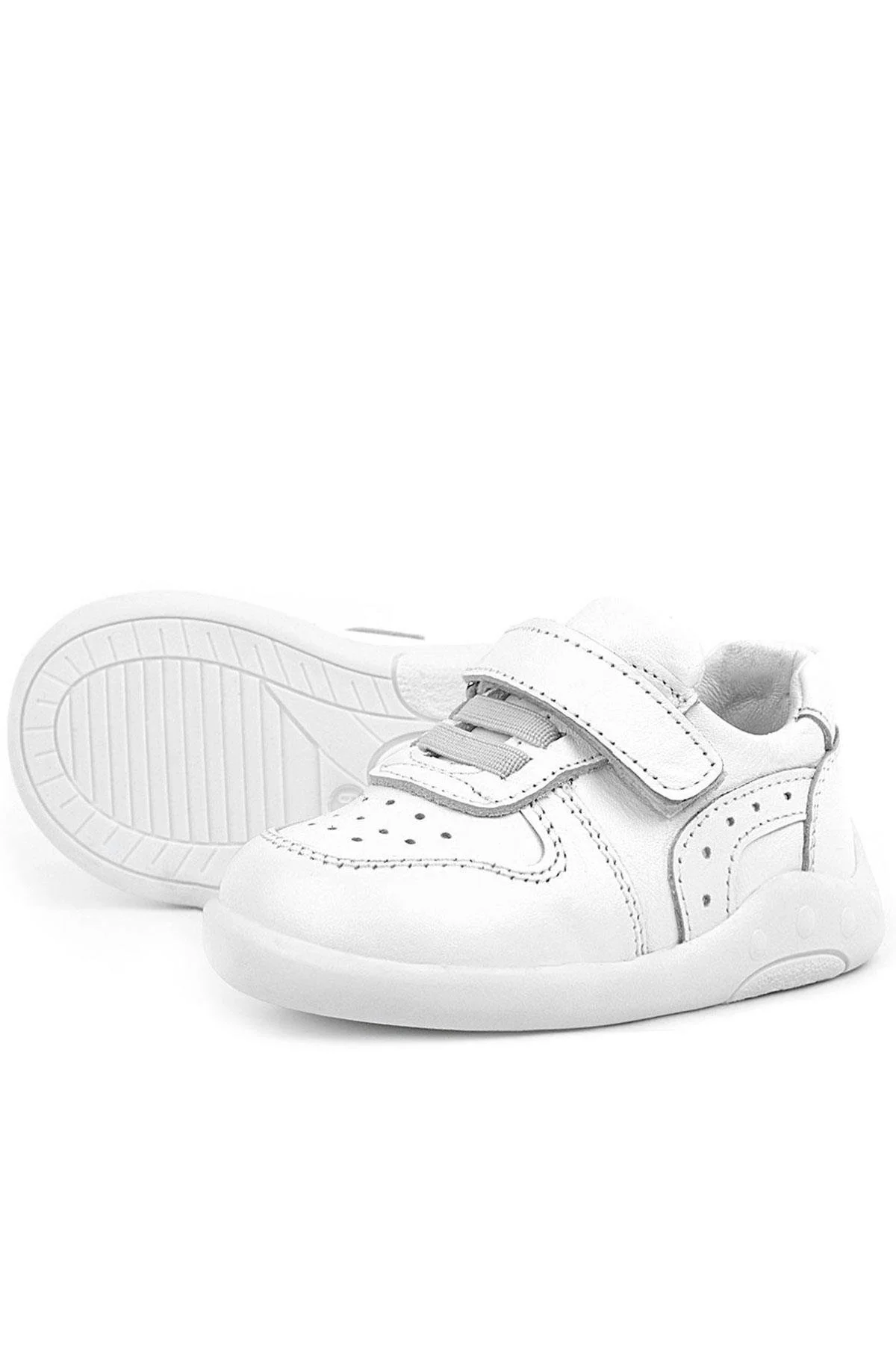 Rakerplus Hakiki Deri Beyaz Anatomik Bebek Spor Ayakkabı