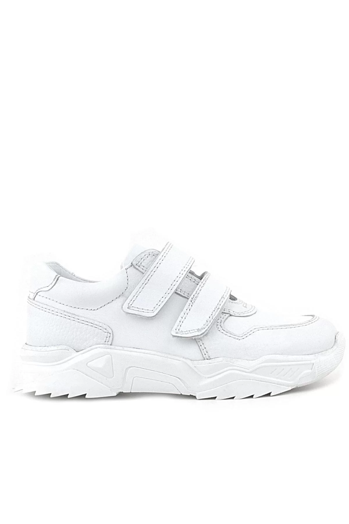 Rakerplus Hakiki Deri Beyaz Yüksek Tabanlı Kız Çocuk Sneakers Ayakkabı