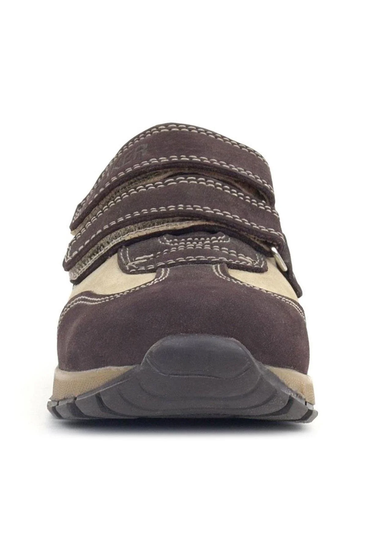 Rakerplus Hakiki Deri Cırtlı Kahve Kum Çocuk Spor Okul Ayakkabı