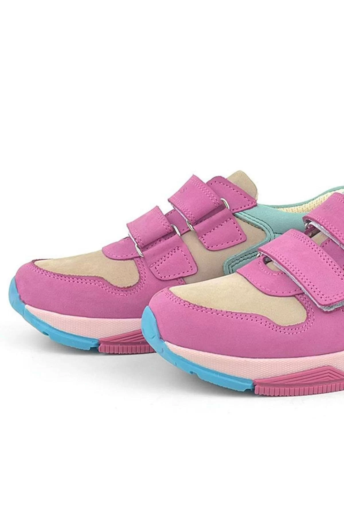 Rakerplus Hakiki Deri Fuşya Pembe Çocuk Sneakers Spor Ayakkabı