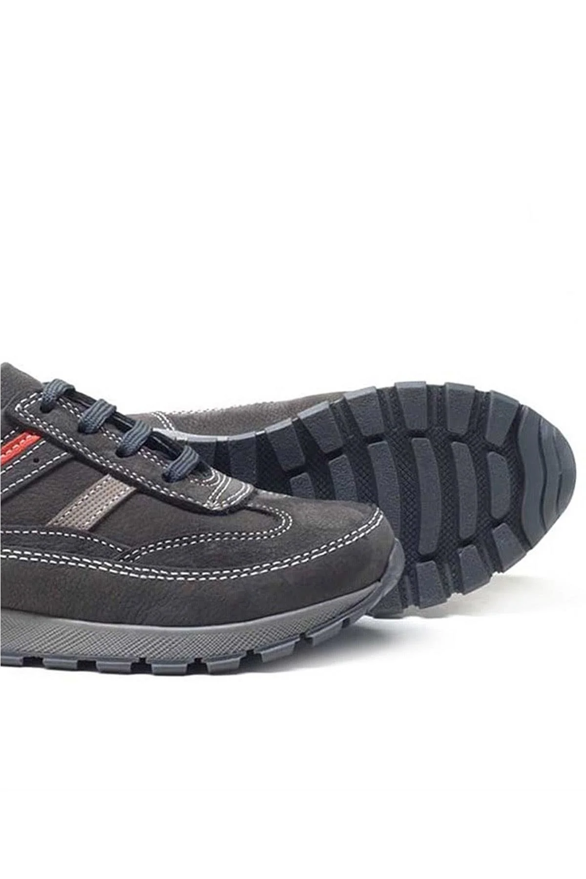 Rakerplus Hakiki Deri Gri Bağcıklı Erkek Çocuk Spor Ayakkabı