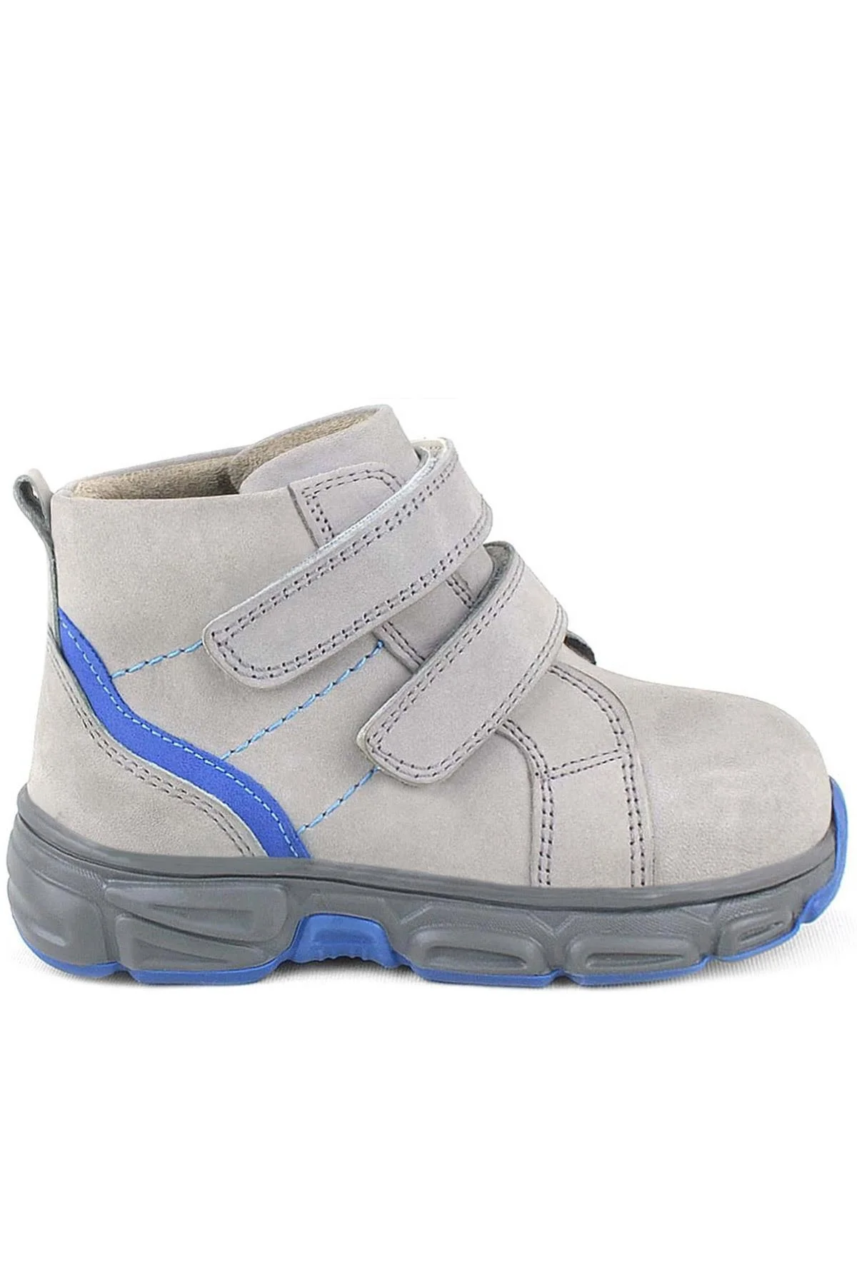 Rakerplus Hakiki Deri Gri Cırtlı Spor Erkek Bebek Bot