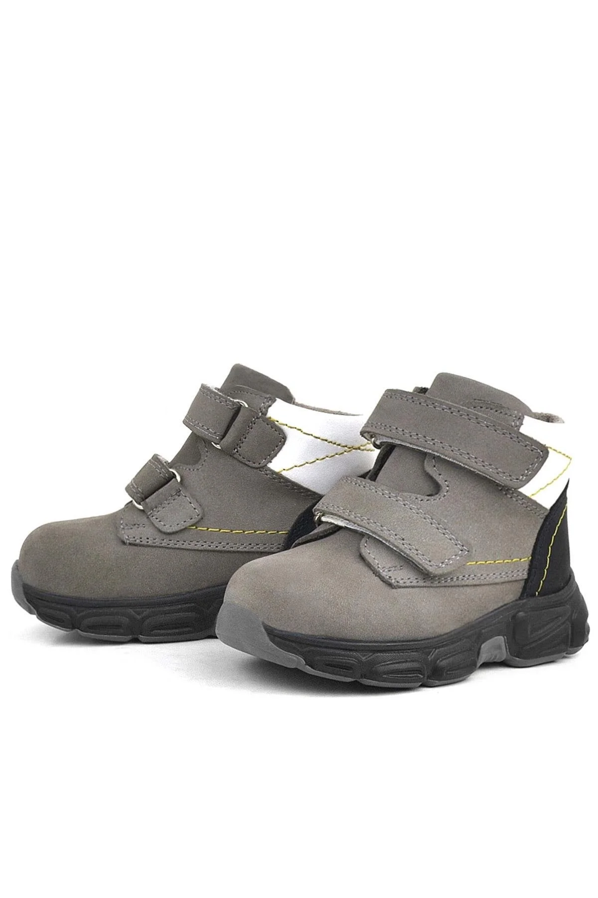 Rakerplus Hakiki Deri Gri Nubuk Bebek Spor Bot Ayakkabı