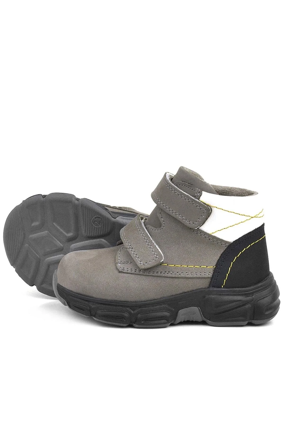 Rakerplus Hakiki Deri Gri Nubuk Bebek Spor Bot Ayakkabı