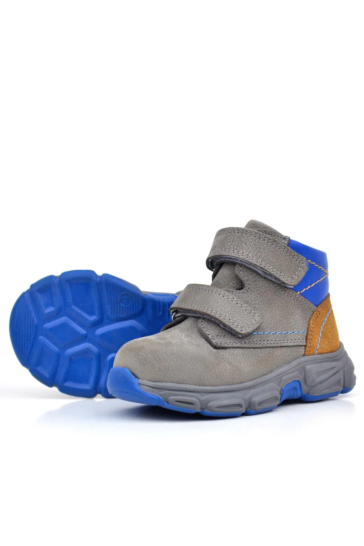 Rakerplus Hakiki Deri Gri Taba Nubuk Bebek Spor Bot Ayakkabı