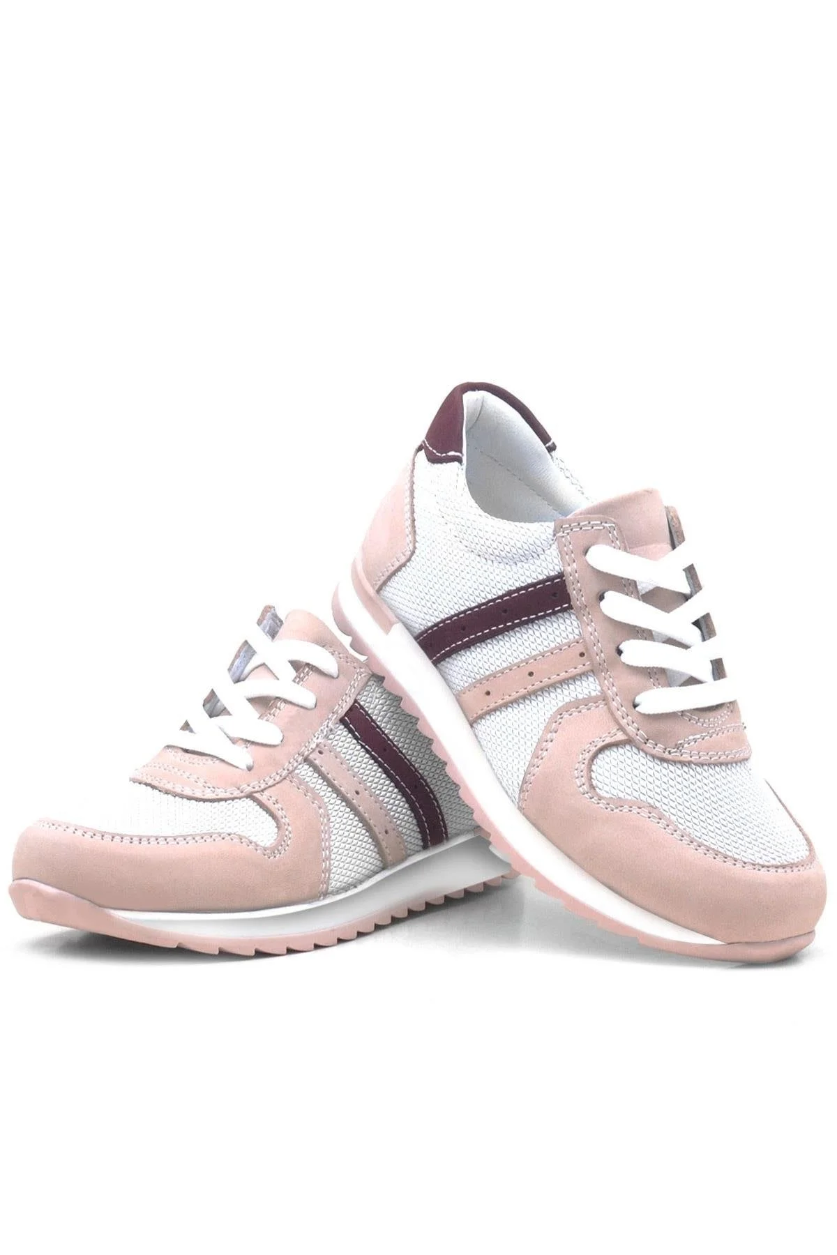 Rakerplus Hakiki Deri Günlük Pembe Kız Çocuk Spor Ayakkabı