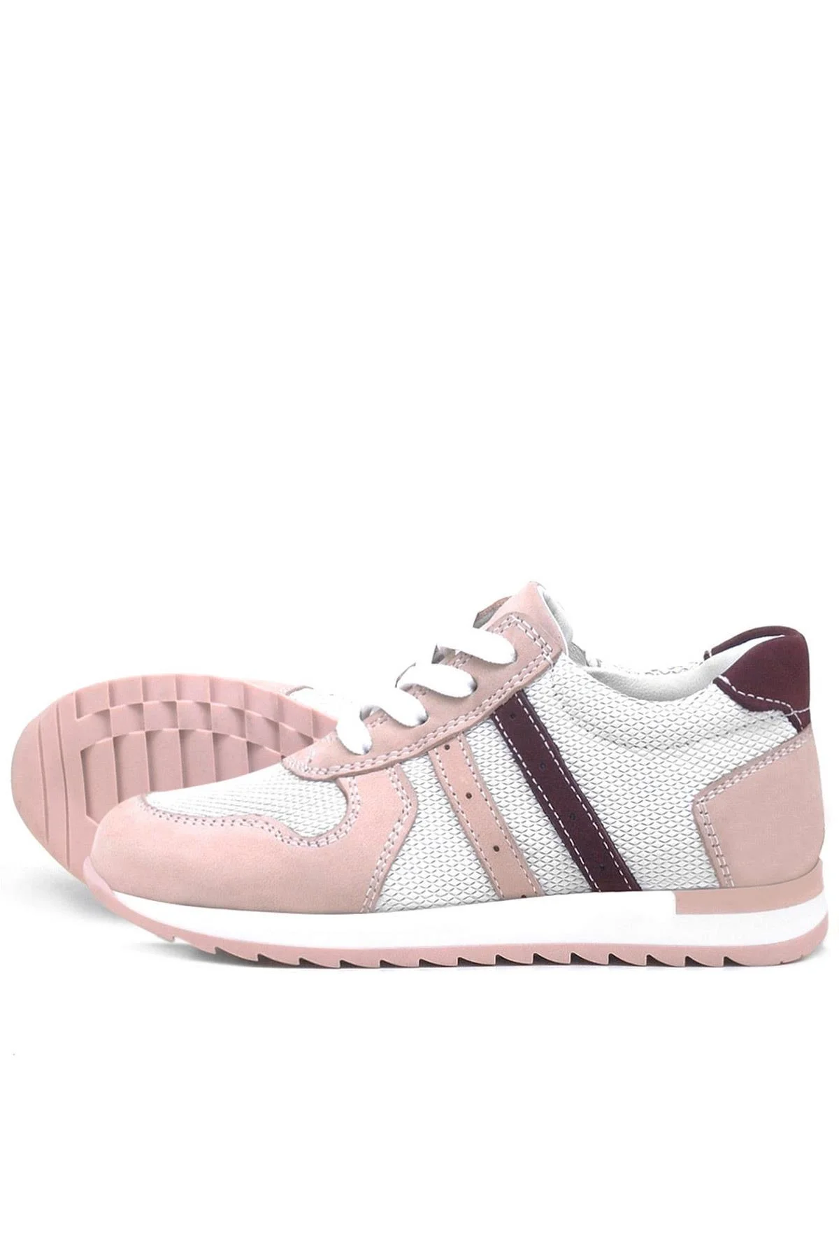 Rakerplus Hakiki Deri Günlük Pembe Kız Çocuk Spor Ayakkabı