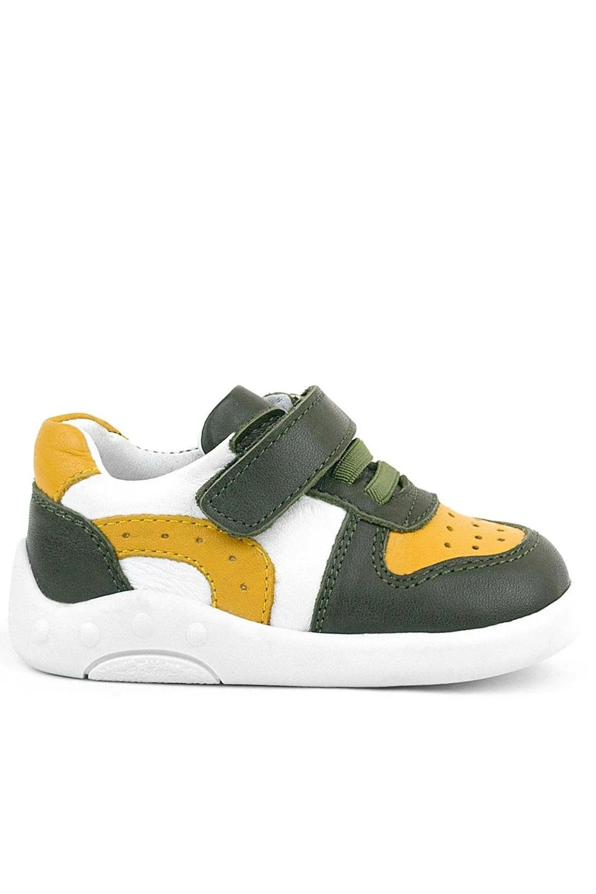 Rakerplus Hakiki Deri Haki Sarı Anatomik Bebek Spor Ayakkabı