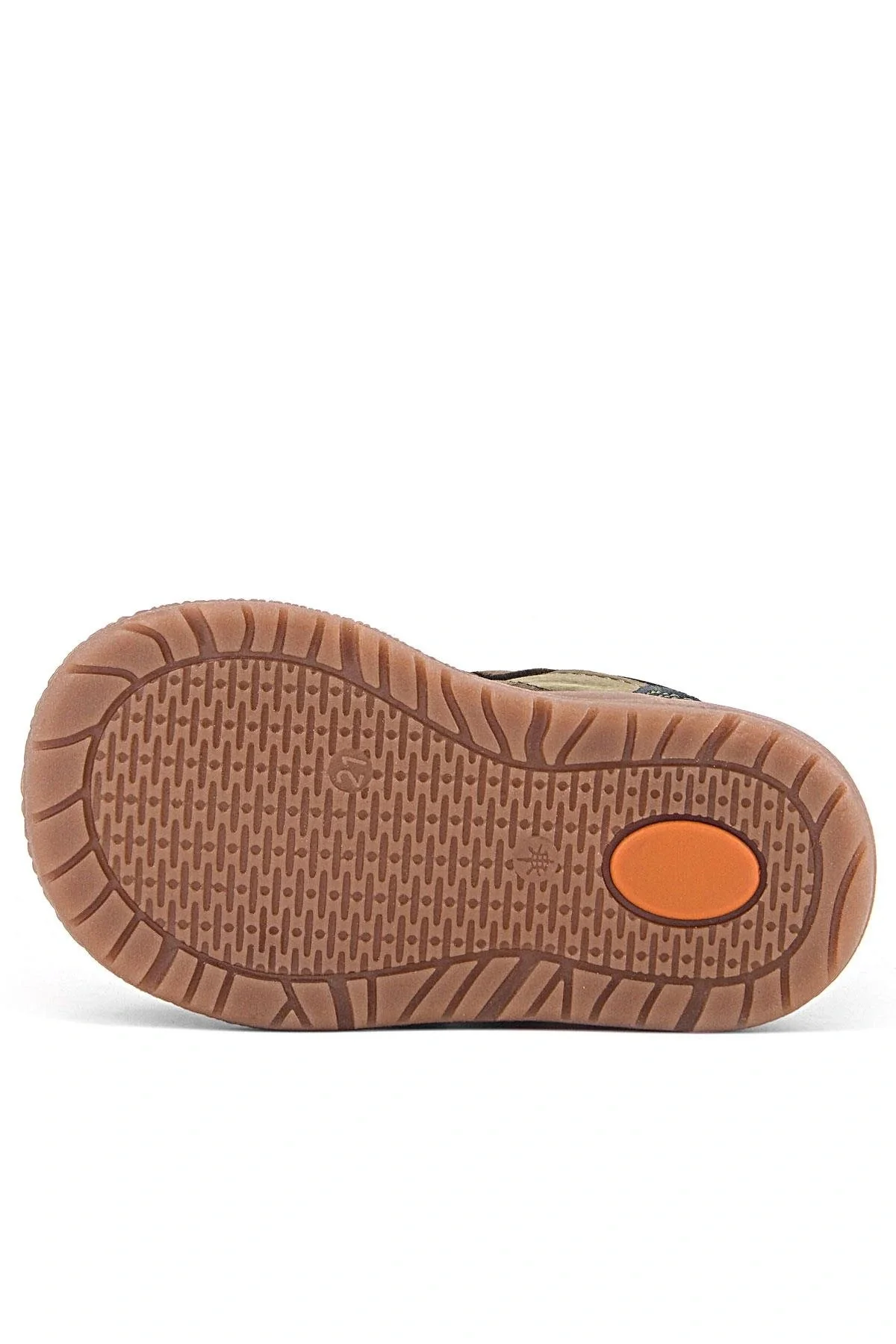 Rakerplus Hakiki Deri Haki Yeşil Cırtlı Çocuk Spor Bot