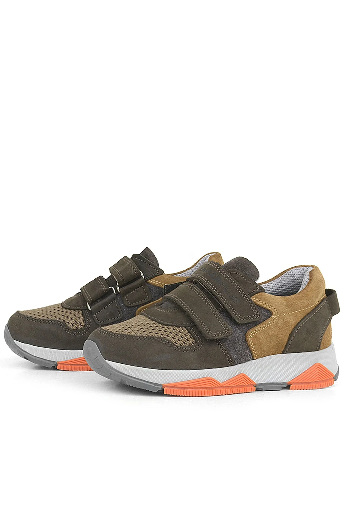 Rakerplus Hakiki Deri Kahverengi Çocuk Okul Spor Ayakkabı