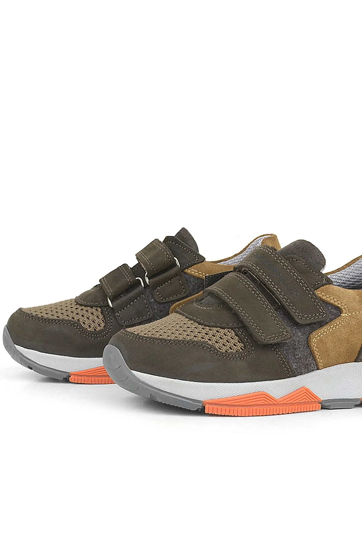 Rakerplus Hakiki Deri Kahverengi Çocuk Okul Spor Ayakkabı