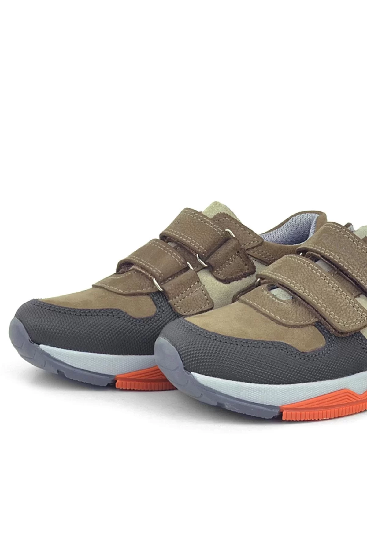 Rakerplus Hakiki Deri Kahverengi Çocuk Sneakers Spor Ayakkabı
