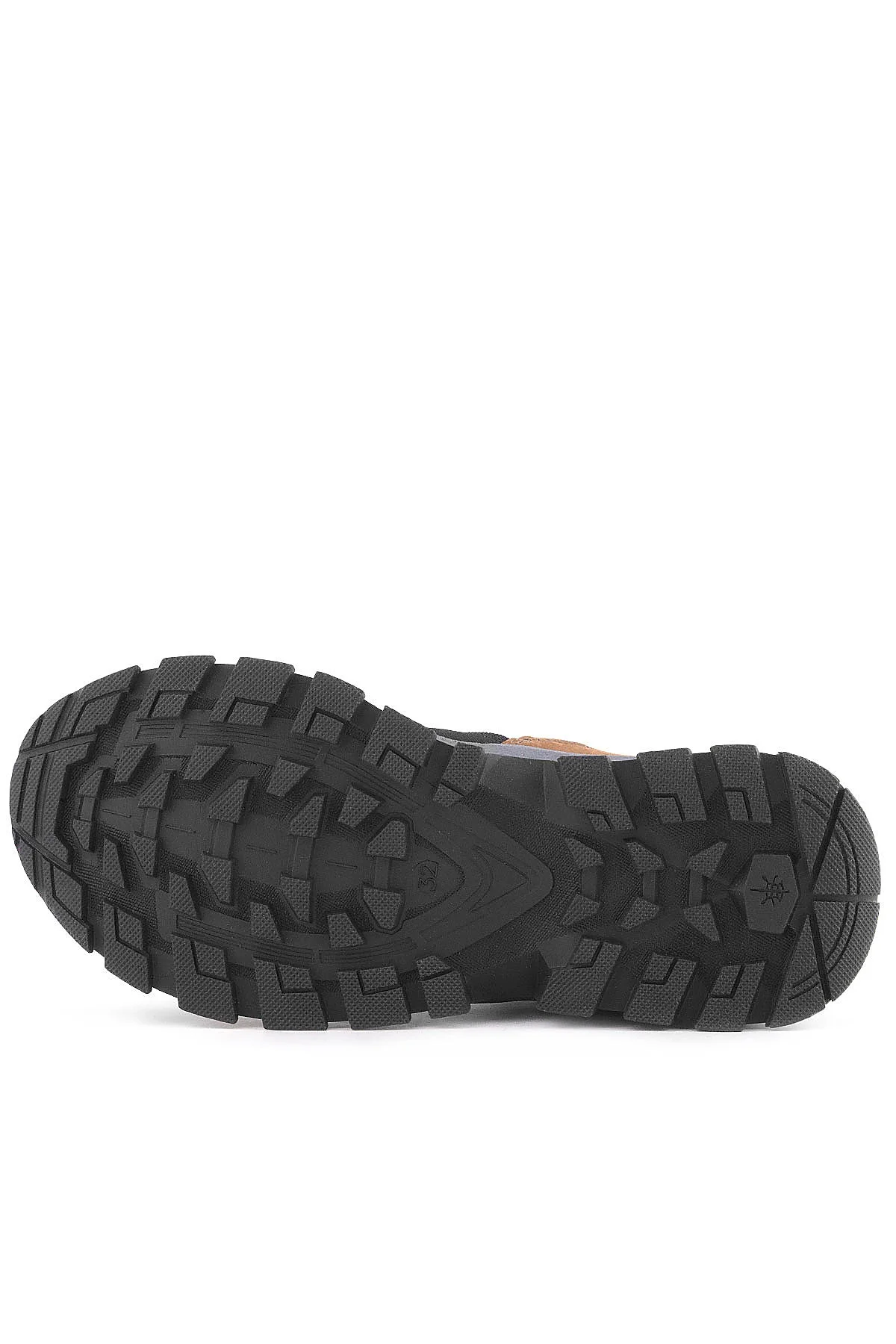 Rakerplus Hakiki Deri Kahverengi Siyah Bağcıklı Fermuarlı Trekking Çocuk Bot