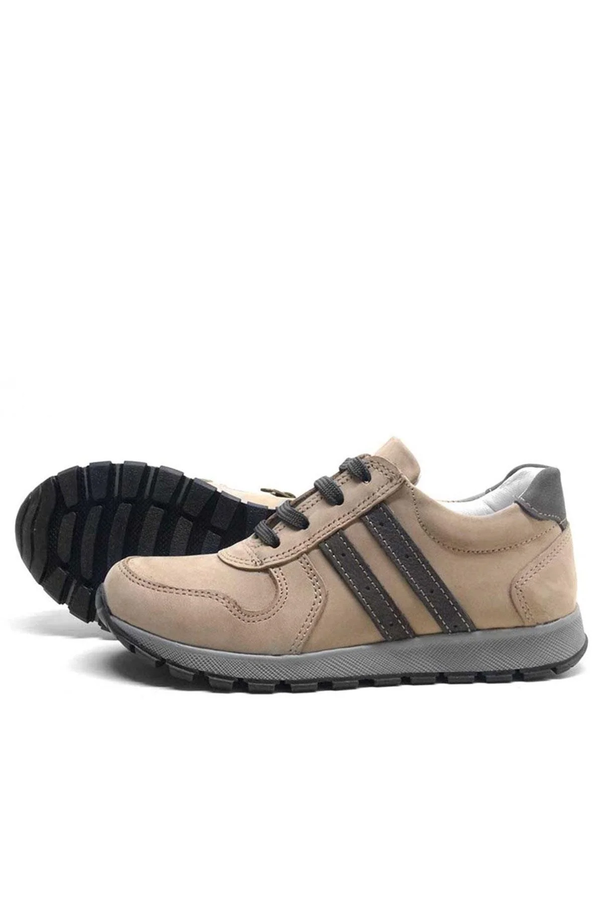 Rakerplus Hakiki Deri Kum Fermuarlı Erkek Çocuk Spor Okul Ayakkabı