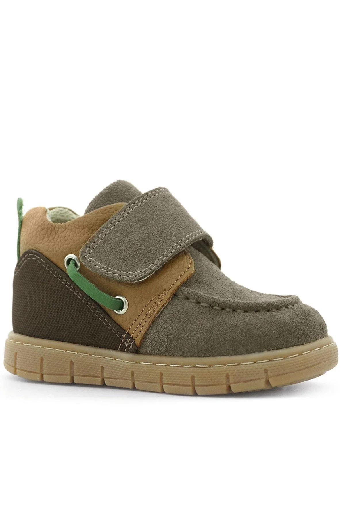 Rakerplus Hakiki Deri Kum Kahve Cırt Cırtlı Bebek Bot