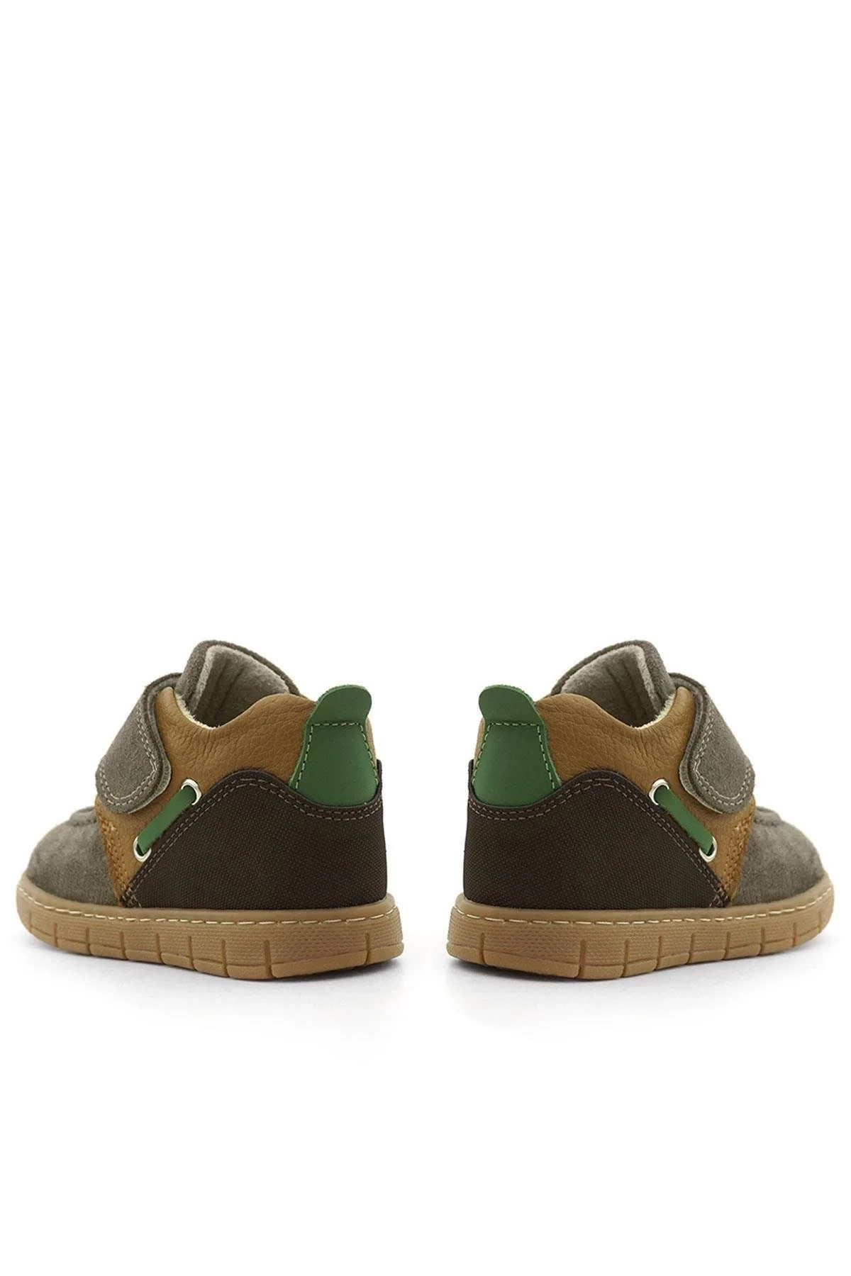 Rakerplus Hakiki Deri Kum Kahve Cırt Cırtlı Bebek Bot