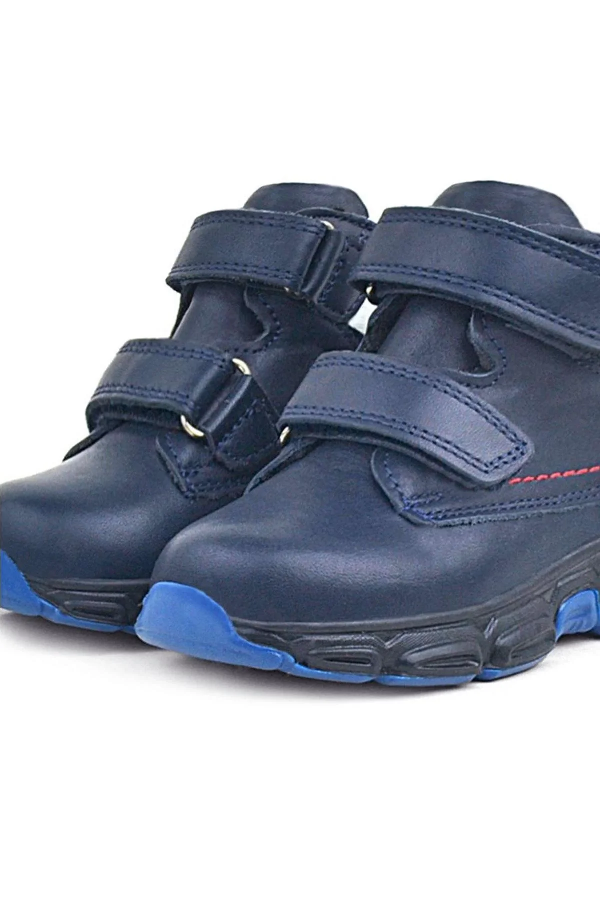Rakerplus Hakiki Deri Lacivert Cilt Kürklü Bebek Spor Bot Ayakkabı