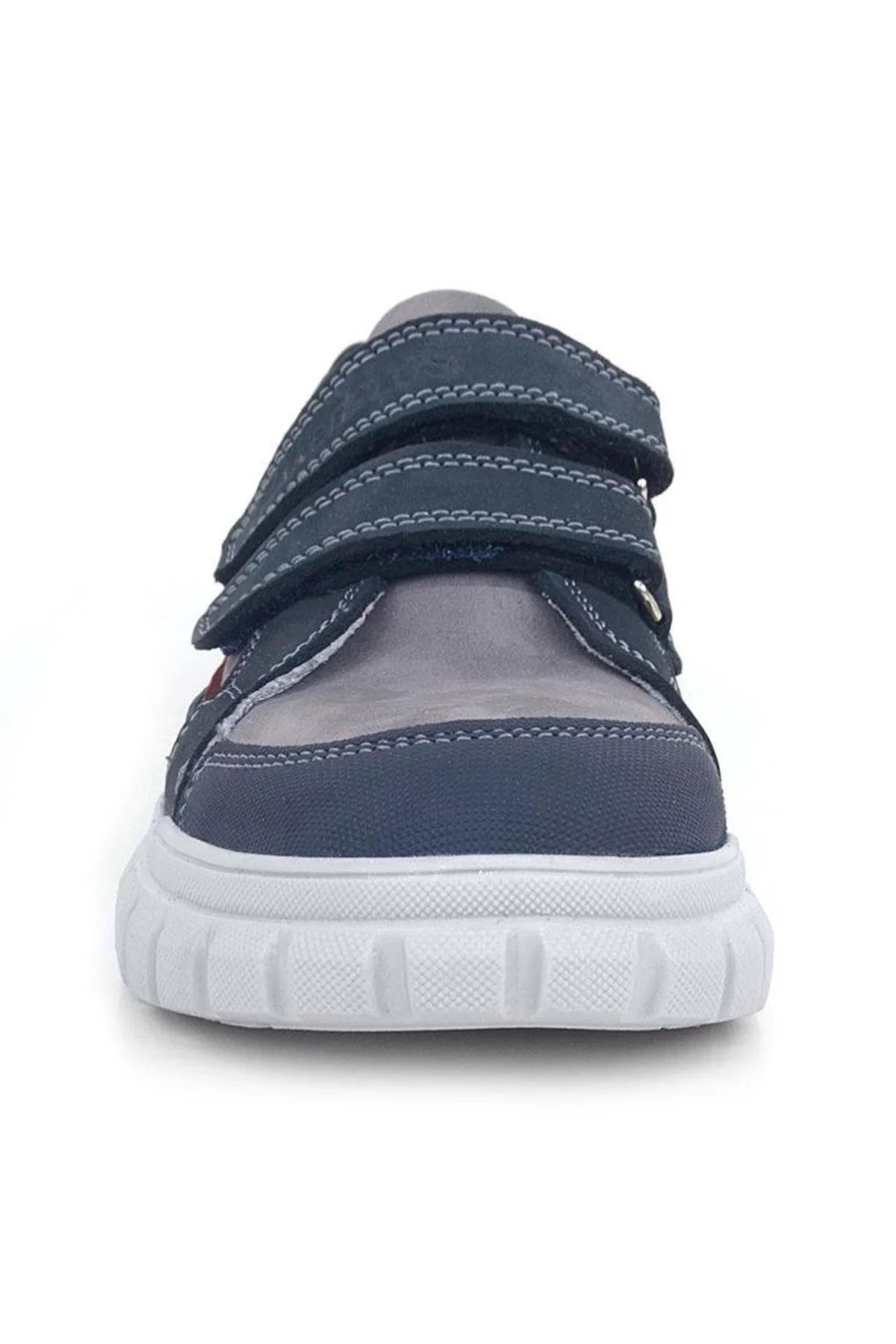 Rakerplus Hakiki Deri Lacivert Cırtlı Çocuk Günlük Spor Okul Ayakkabı