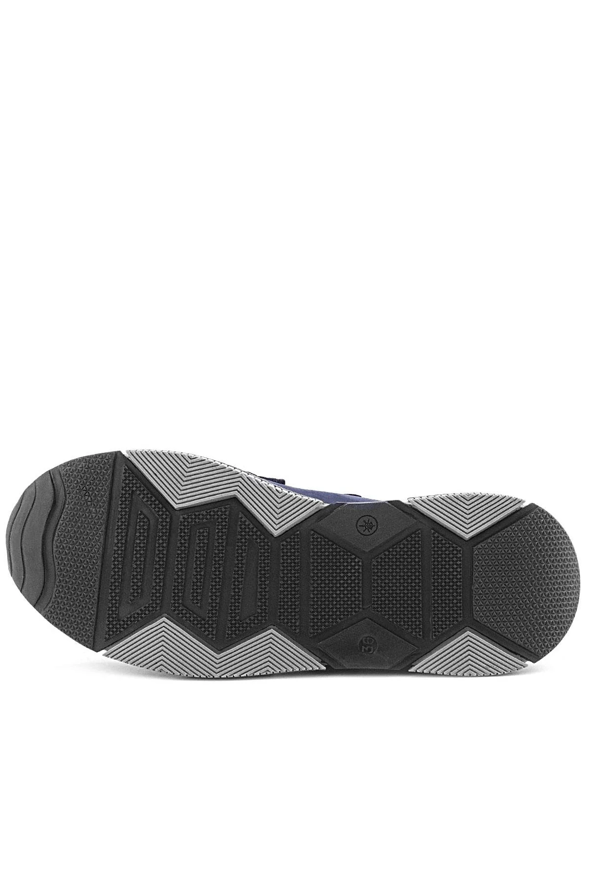 Rakerplus Hakiki Deri Lacivert Cırtlı Çocuk Spor Ayakkabı