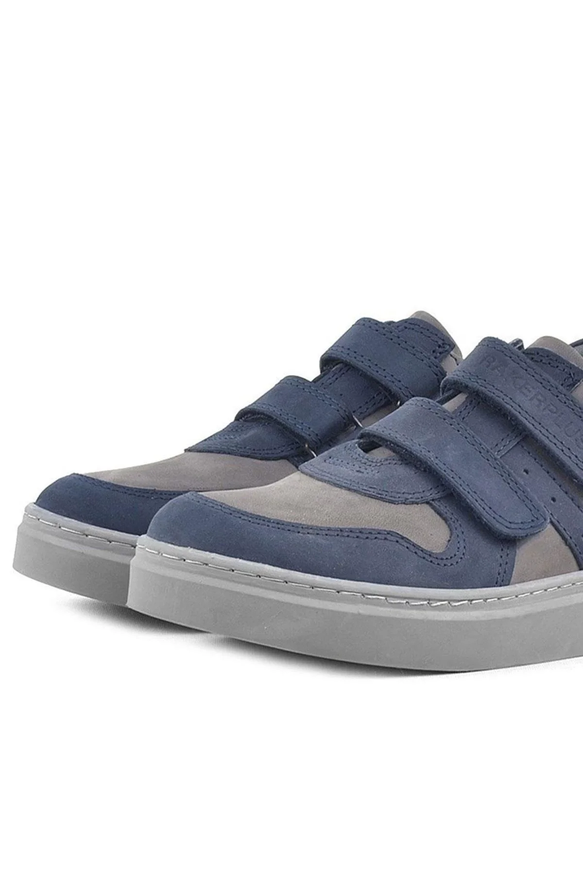 Rakerplus Hakiki Deri Lacivert Cırtlı Erkek Çocuk Sneaker