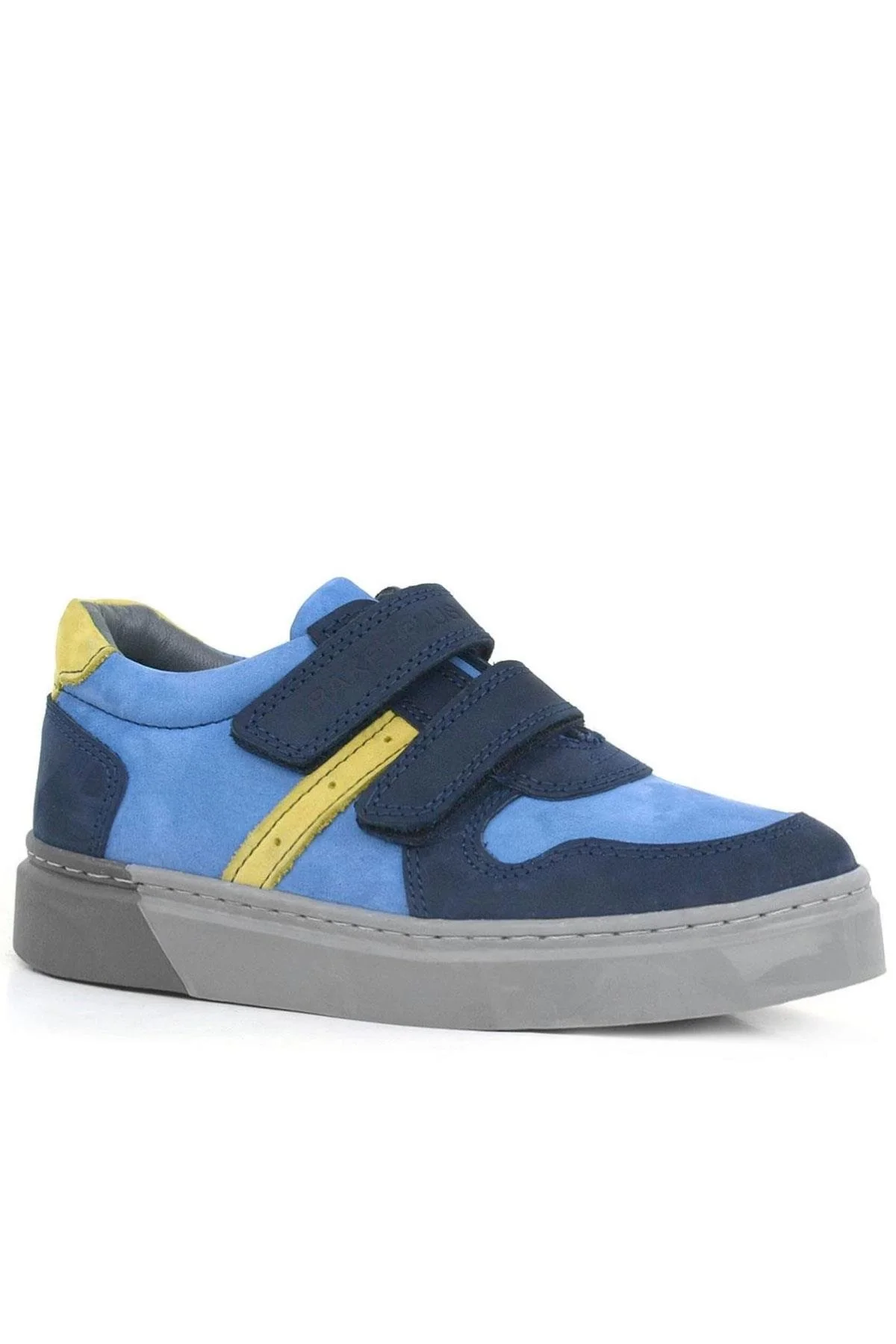 Rakerplus Hakiki Deri Lacivert Cırtlı Erkek Çocuk Spor Ayakkabı