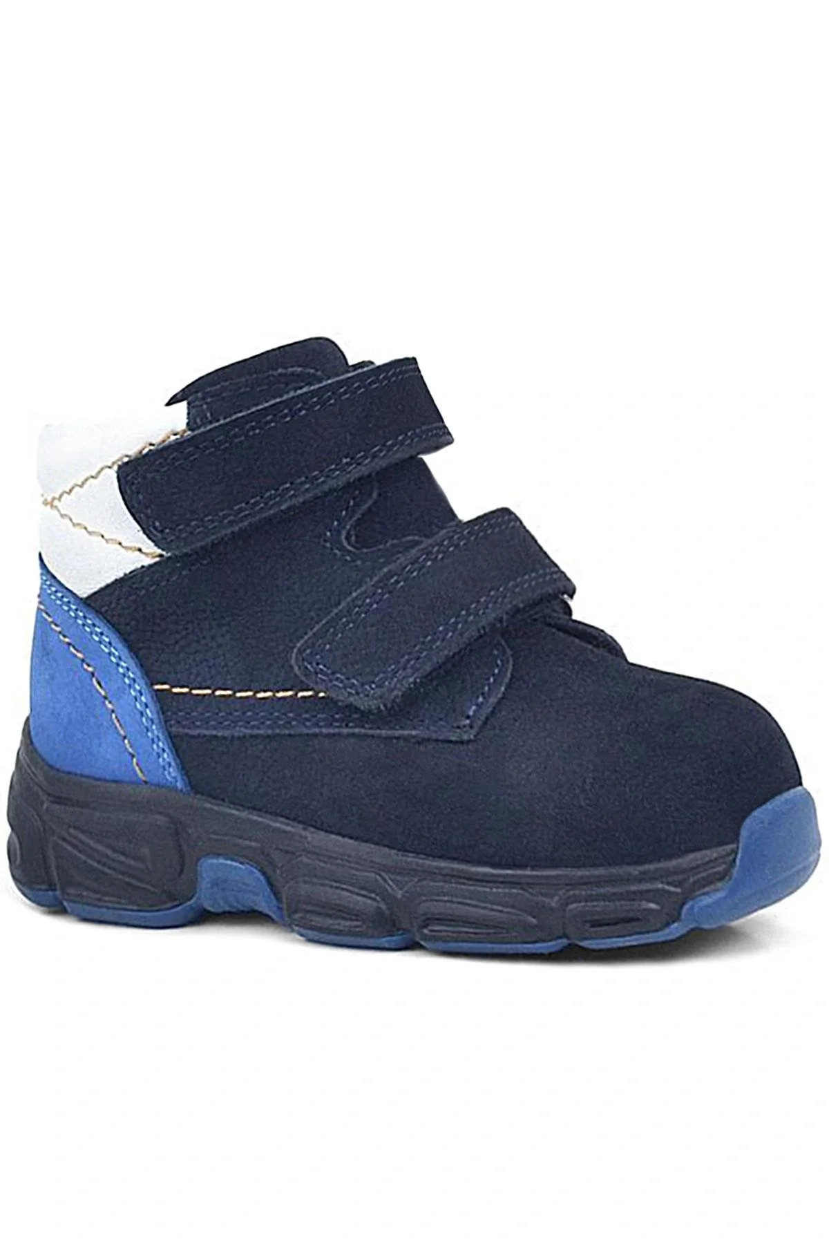 Rakerplus Hakiki Deri Lacivert Nubuk Bebek Spor Bot Ayakkabı