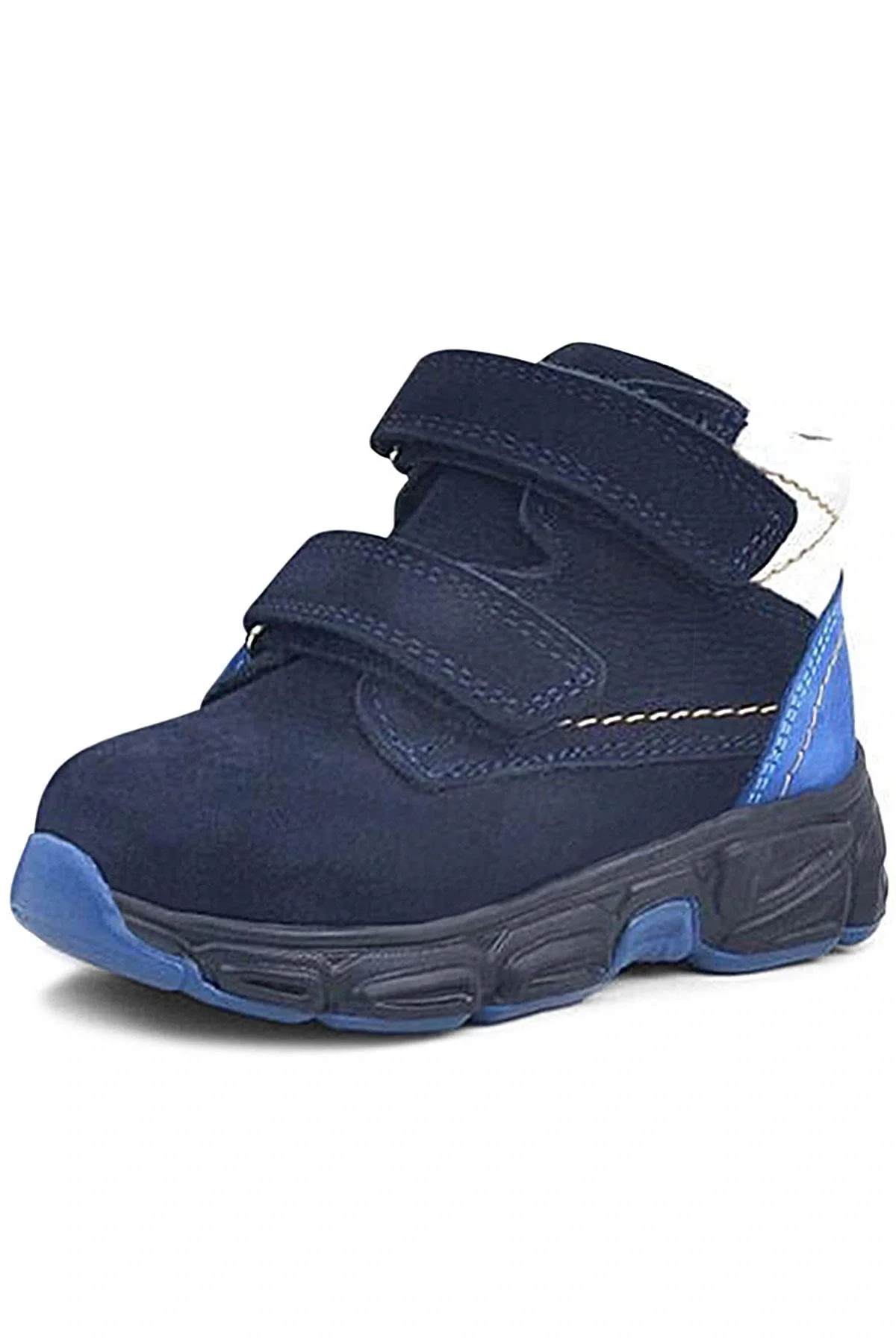 Rakerplus Hakiki Deri Lacivert Nubuk Bebek Spor Bot Ayakkabı