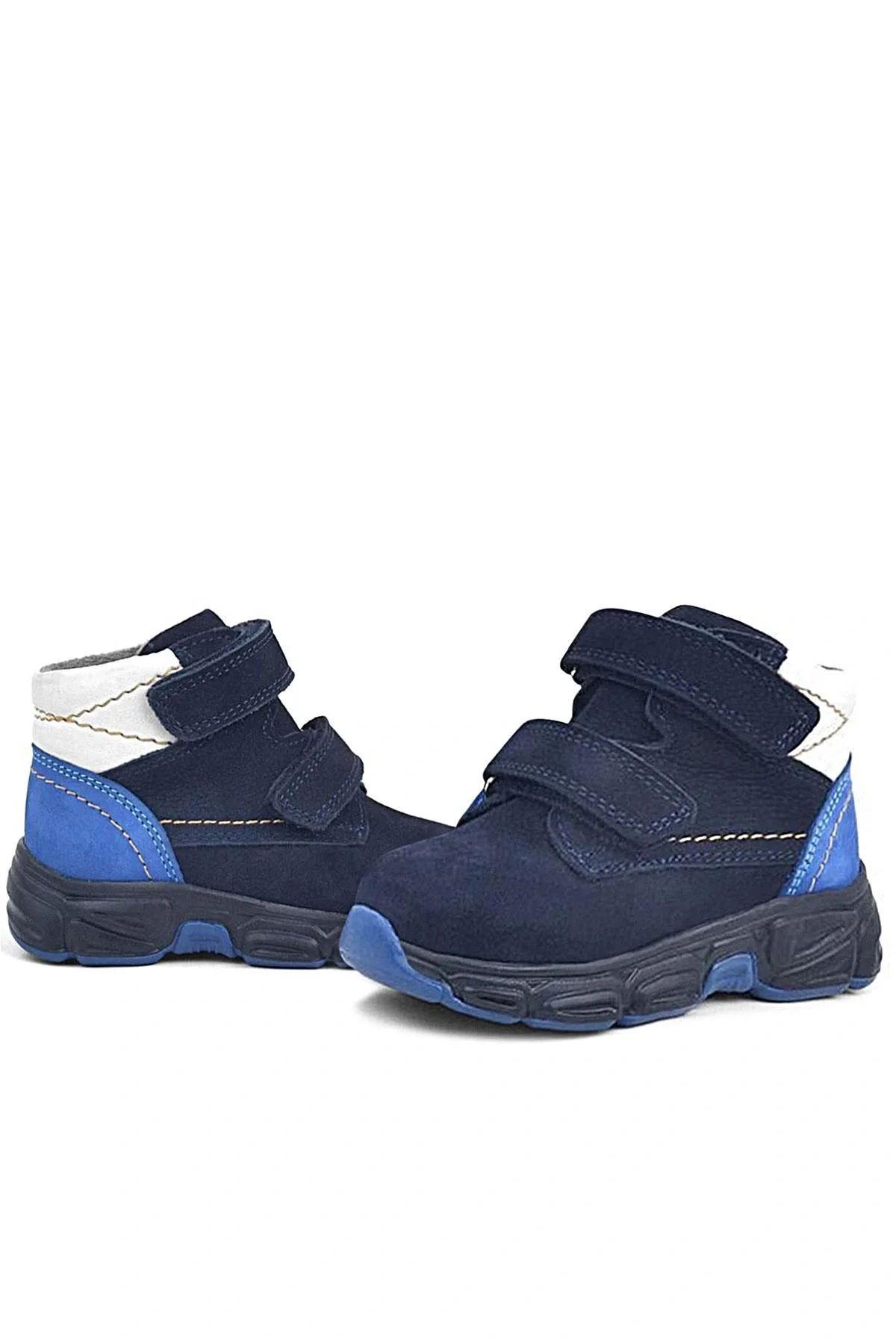 Rakerplus Hakiki Deri Lacivert Nubuk Bebek Spor Bot Ayakkabı