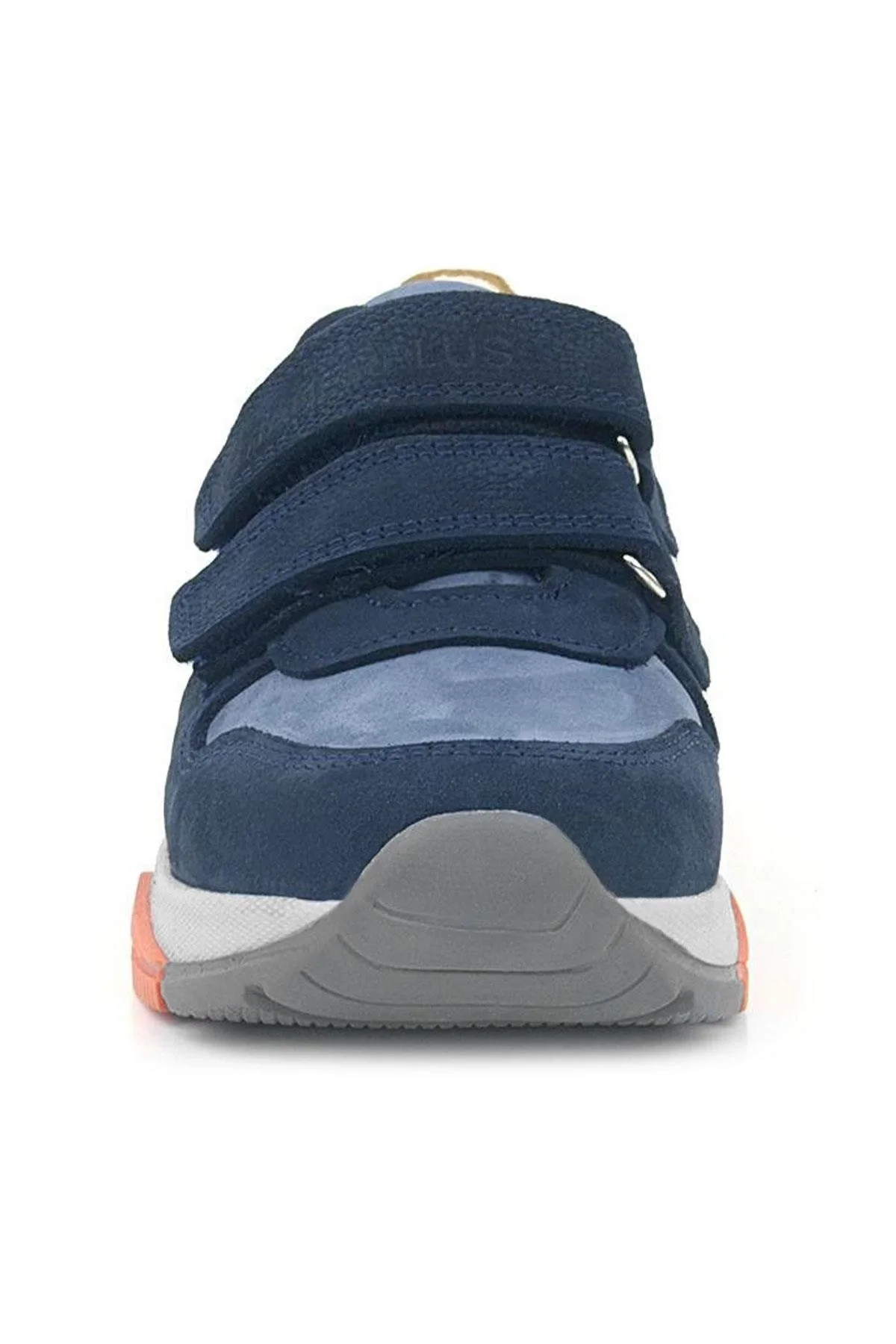 Rakerplus Hakiki Deri Lacivert Taba Çocuk Sneakers Spor Ayakkabı