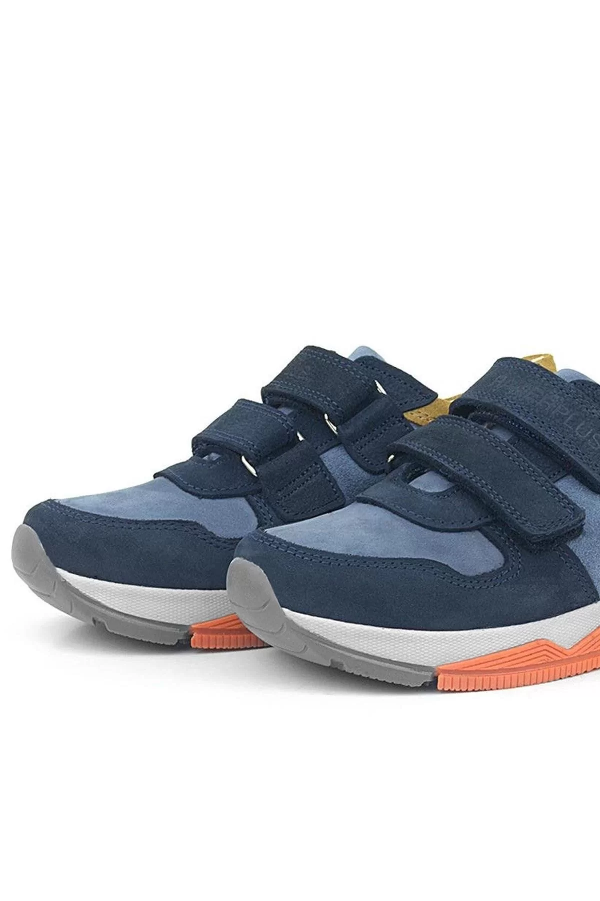 Rakerplus Hakiki Deri Lacivert Taba Çocuk Sneakers Spor Ayakkabı