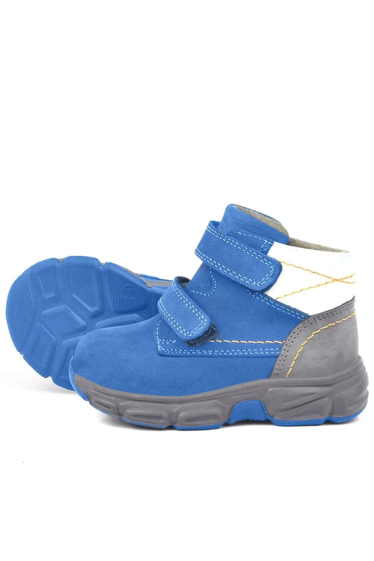 Rakerplus Hakiki Deri Mavi Bebek Spor Bot Ayakkabı
