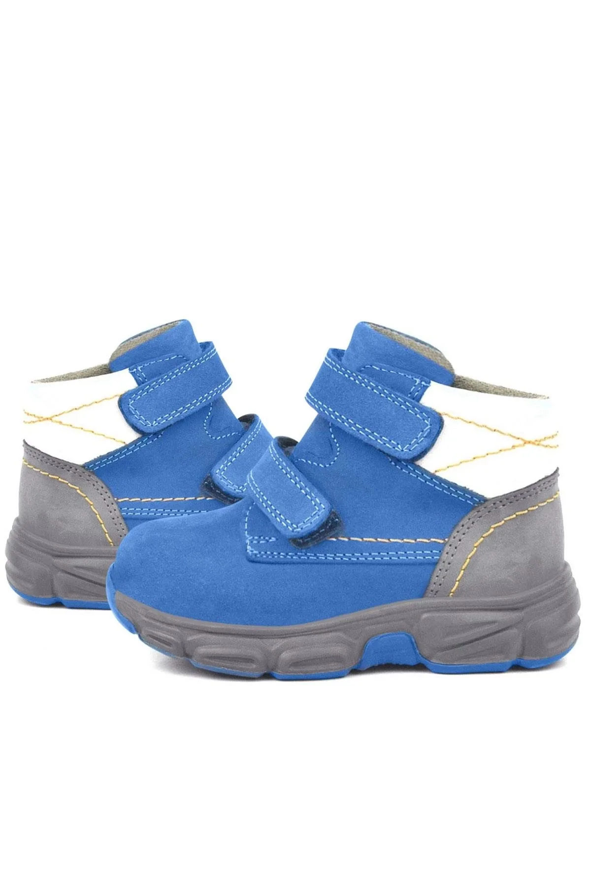 Rakerplus Hakiki Deri Mavi Bebek Spor Bot Ayakkabı