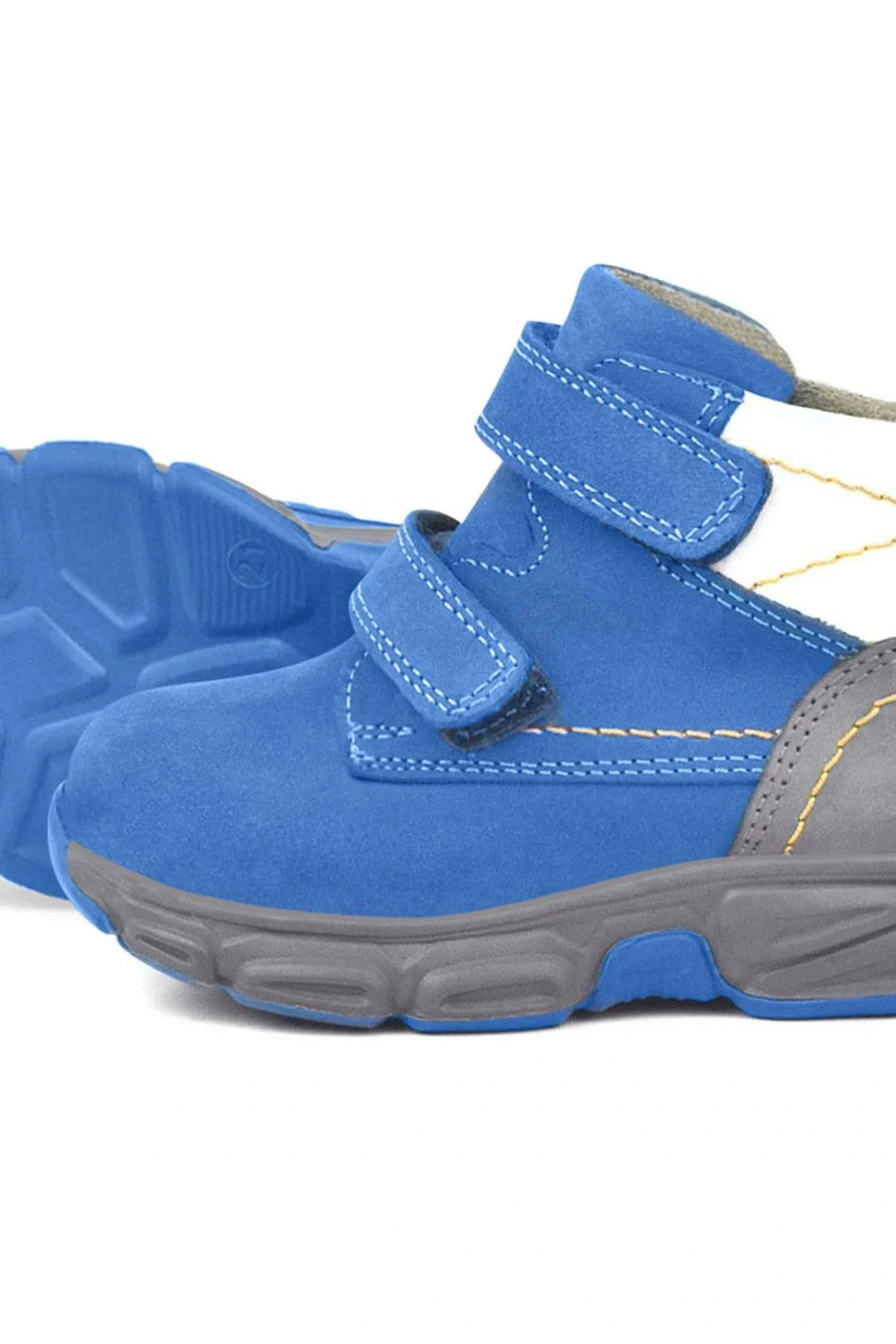 Rakerplus Hakiki Deri Mavi Bebek Spor Bot Ayakkabı