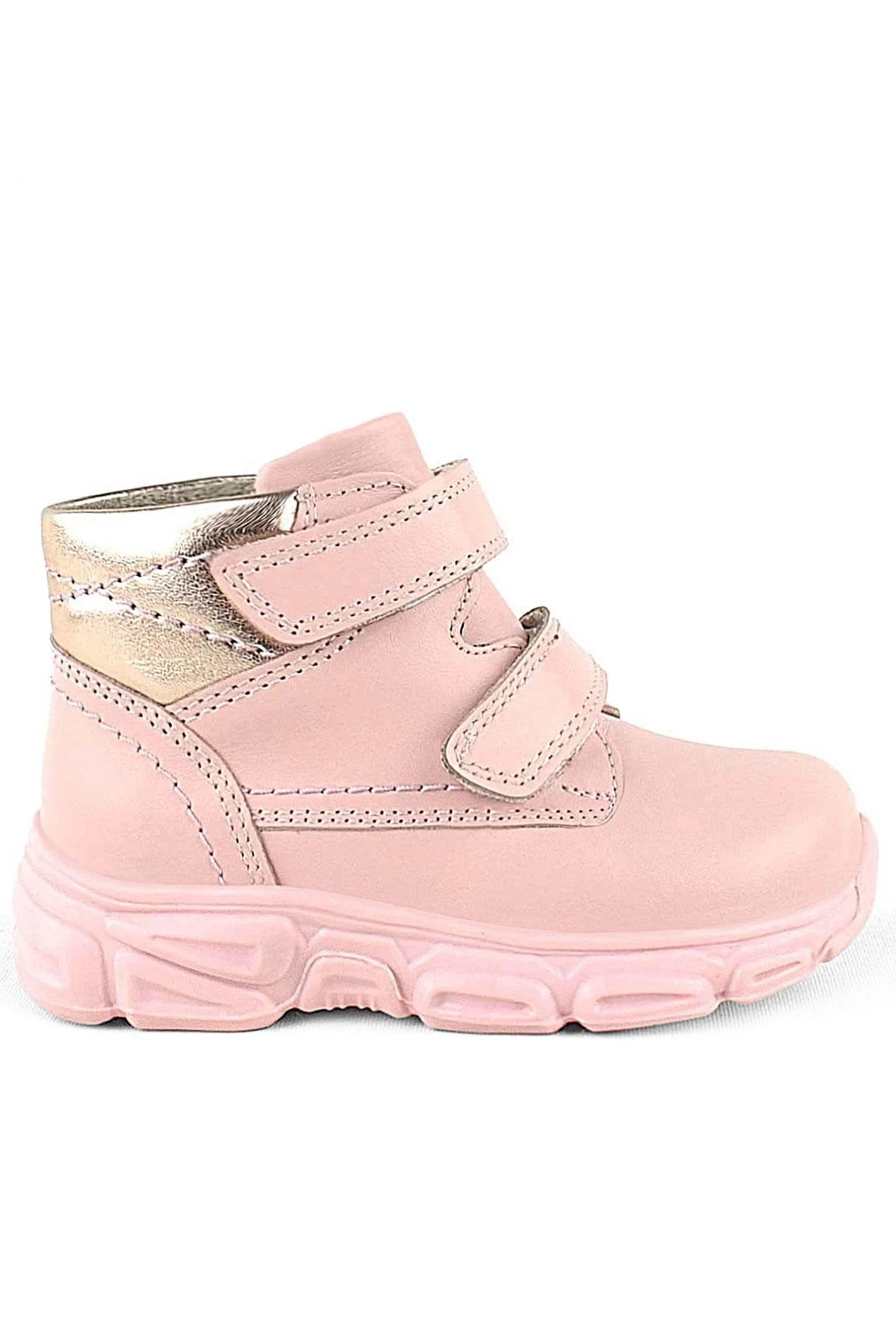 Rakerplus Hakiki Deri Pembe Cırtlı Kız Bebek Bot