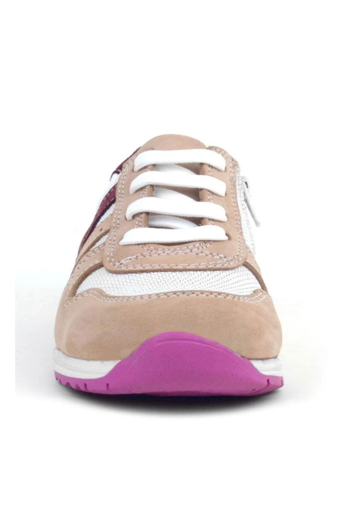 Rakerplus Hakiki Deri Pembe Fuşya Tabanlı Kız Çocuk Günlük Spor Ayakkabı
