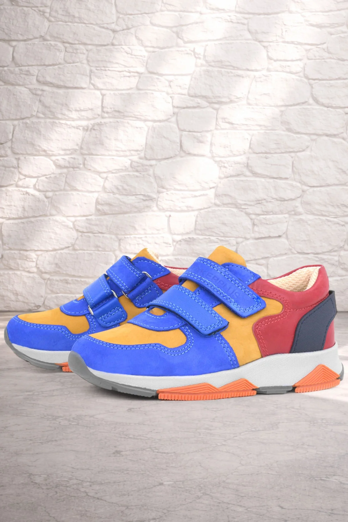Rakerplus Hakiki Deri Renkli Çocuk Spor Ayakkabı