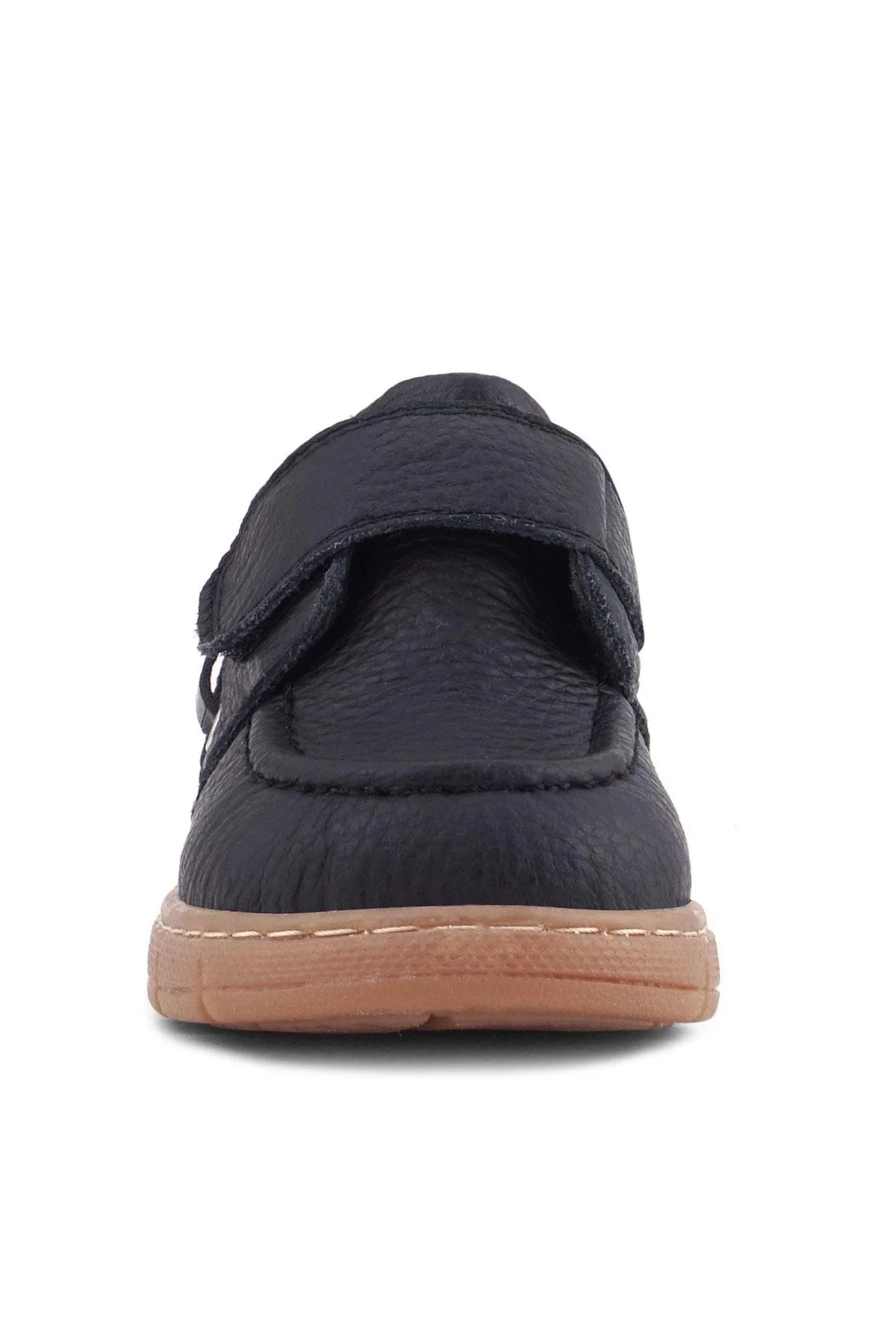 Rakerplus Hakiki Deri Siyah Cırt Cırtlı Bebek Bot