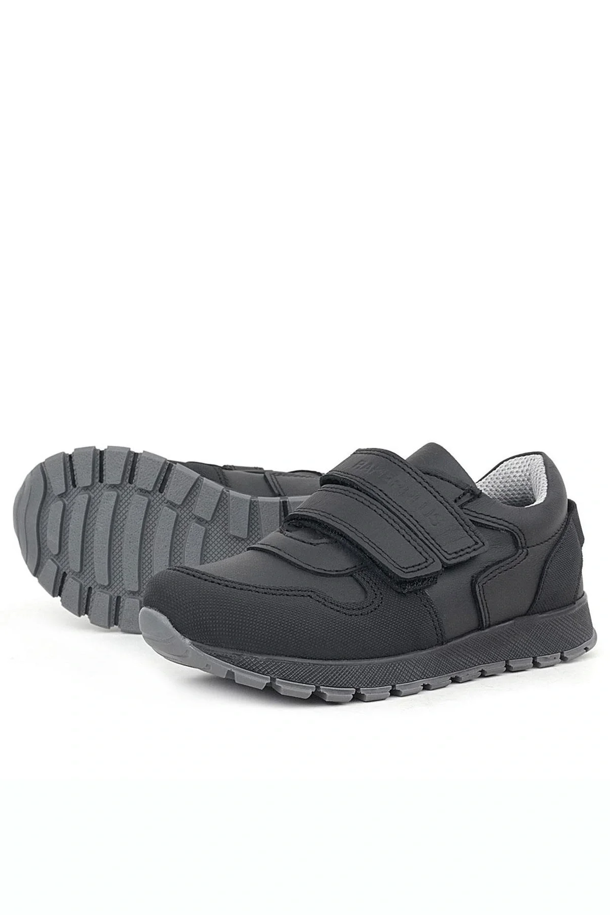 Rakerplus Hakiki Deri Siyah Çocuk Spor Günlük Ayakkabı